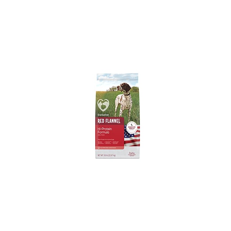 Red Flannel | Hi-Protein Formula Dog Food | 50 Pound