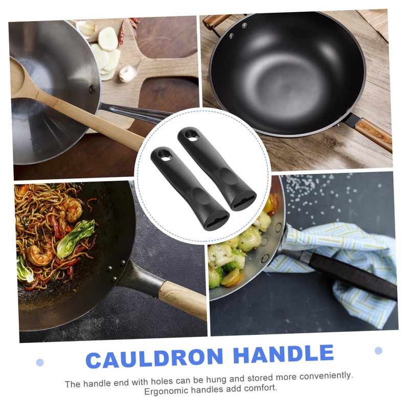 Alipis Chef Cookware Pot Handle Replacement Long Heat Anti-Slip Saucepan