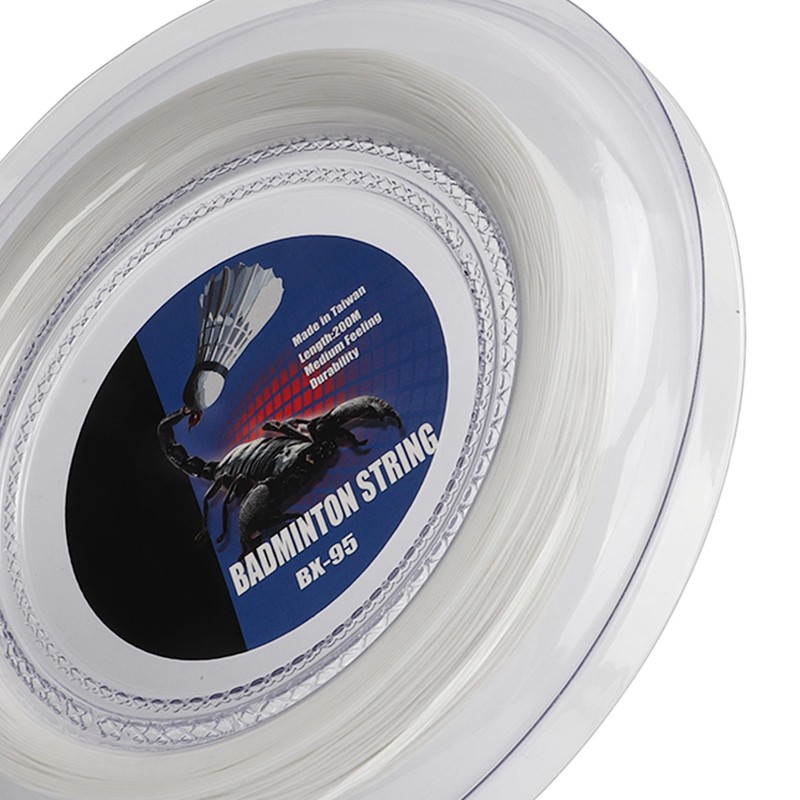 POWERTI Badminton Racquet String High Elasticity Wear Resistant Resin Fibre