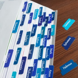 Bible Tabs for Women and Men, Easy to Remove & Read Bible Book Tabs for Study Bible, Index Tabs for Old and New Testament, Bible Labels Tabs for Bible Study Supplies and Accessories