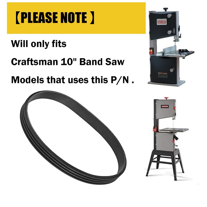 Belt Craftsman 10 Inch Band Saw 1/3 HP Motor 119214000