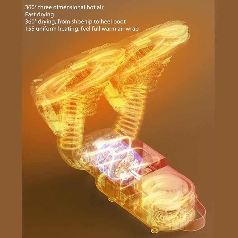 Electric Boot Warmer Machine with Timer Foldable Touch Control 360°