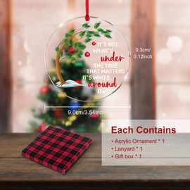 Christmas Ornament It's Not What's Under The Tree That Matters It's Who's Around It Family Christmas Tree Ornament Keepsake Ornament