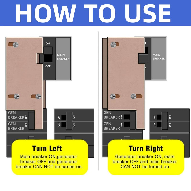 Generator Interlock Kit Compatible with General Electric Vertical Main 150