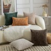 MANDIOO Pack of 2 Soft Chenille Textured Throw Pillow Covers