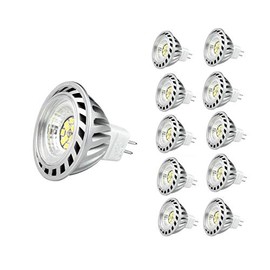 CYLED 12V6W MR16 LED Bulbs3000K Warm White Color Spotlight - 500Lumen 50Watt Equivalent - 45 Degree Beam Angle Pack of 10 Units