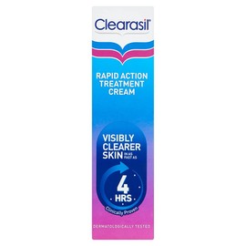 Clearasil Ultra Rapid Action Gel - Salicylic Acid Skin Moisturizer for Adults, Exfoliating & Smoothing, 25ml