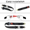FlyFerry Universal Seatbelt 2 Points Adjustable Seat Belts for Golf