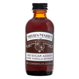 Nielsen-Massey No Sugar Added Pure Vanilla Extract for Baking and Cooking, 2 Ounce Bottle