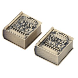 Tooth Keepsake Box Exquisite Polishing Process Engraving Pattern Durable Metal Baby Tooth Box