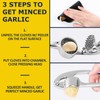 Kitessensu High Effective Premium Garlic Press Set, With Silicone Garlic