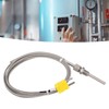 K Type Thermocouple Sensor 1/8 NPT 80mm Temperature Probe Yellow