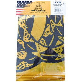 3 X 5 ft US USA Gadsden Don't Tread On Me Combo Half and Half Flag Garden Flag TRUMP 2024 Polyester Banner