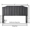 Befurtori Velvet Upholstered King/Cal King Headboard, Tufted Headboard for King/Cal