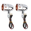 Retro Bullet Style Motorcycle Bright LED Turn Signal Light Indicator
