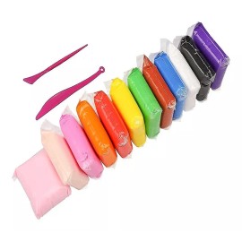 Clay Light Fomi Moldeable 12 Colores Masa Plastilina Slime Didactico