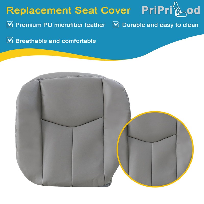 Priprilod # 922 Gray Leather Driver & Passenger Bottom &