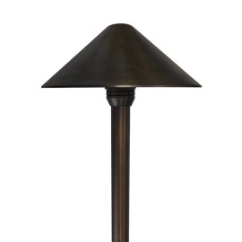 Cardon Lighting Driveway Light Low Voltage 12V Wired Path Light Solid Cast Brass Garden Lighting