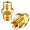 Hromee Welding Hose Coupler Adapter Set 9/16"-18 LH&RH for Oxygen