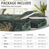 WeCozy King Size Bed Sheet Sets with Pillowcases, Green Tropical