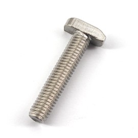 20Pcs M8x50mm 304 Stainless Steel T-Slot Bolt Full Thread T-Shaped Bolt Screw 17.8mm Head Size
