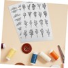 CORHAD 2 Sheets Water Soluble Embroidery Kit DIY Bohemian Patterns