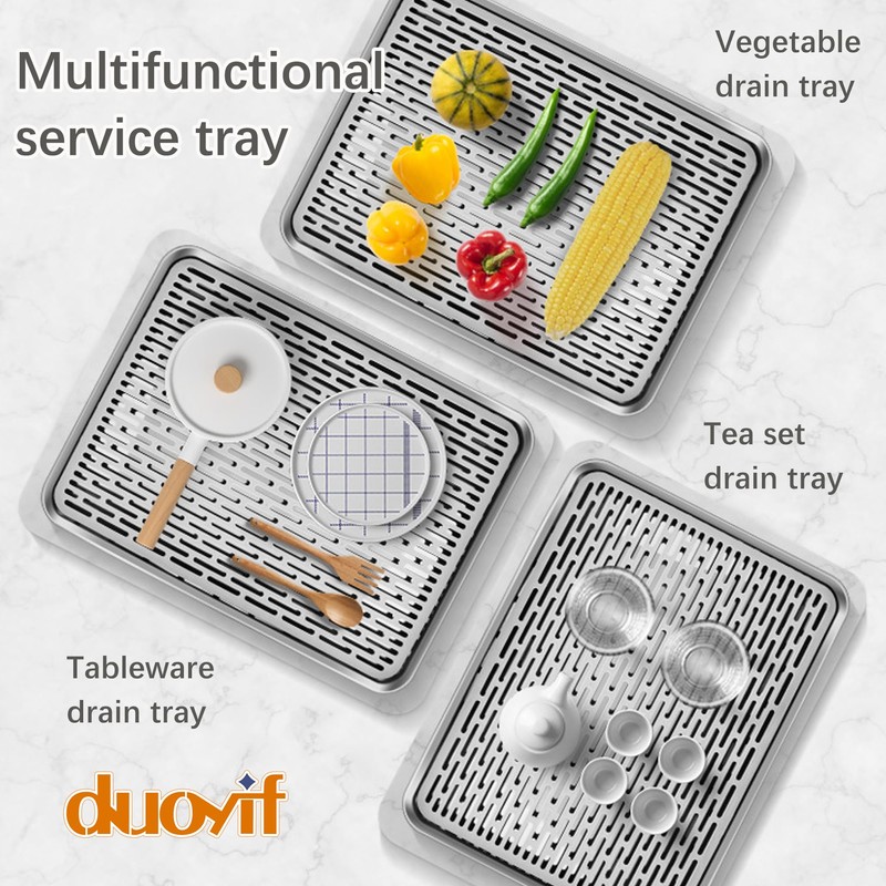 duoyif Stainless Steel Drip Tray, Bar Drip Tray, Made of