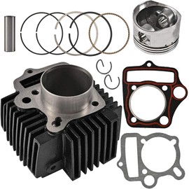 52.4mm Engine Cylinder and Head Top End Kit Compatible with 1P52FMH 110cc Roketa Taotao SSR Jonway ATV Quad Go Kart Dirt Bike