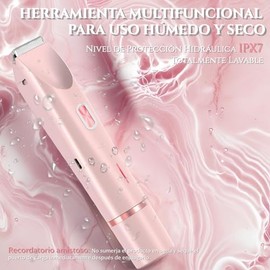 AEKA Rasuradora Eléctrica para Mujer, Eléctrica Facial 2 en 1 Impermeable IPX7, Depiladora de Doble, Portátil y Sin Dolor para Bikini, Piernas, Brazos y Facial