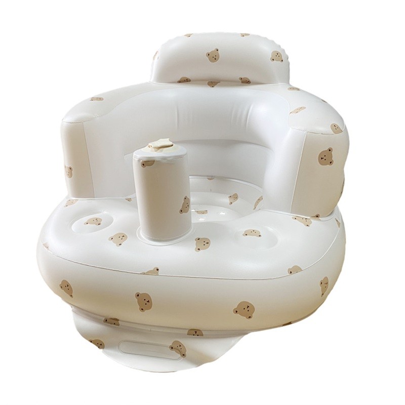 Baby Inflatable Chair Portable Foldable Printed Leakproof Soft Shower Sofa