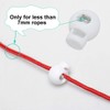 sourcing map 6pcs Plastic Cord Lock Stopper End Spring Stop