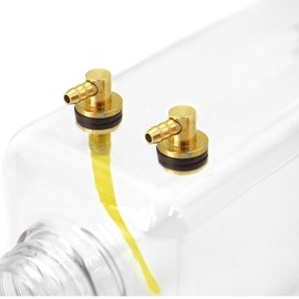 RC Gas Fuel Tank Bottle RC Airplane Model -Transparent Plastic 500CC