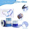 6 Rolls x 10 Yards Sheer Chiffon Ribbons, 1 Inch