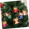 Ciieeo 12 Pcs Large Plastic Jingle Bells for Christmas Tree