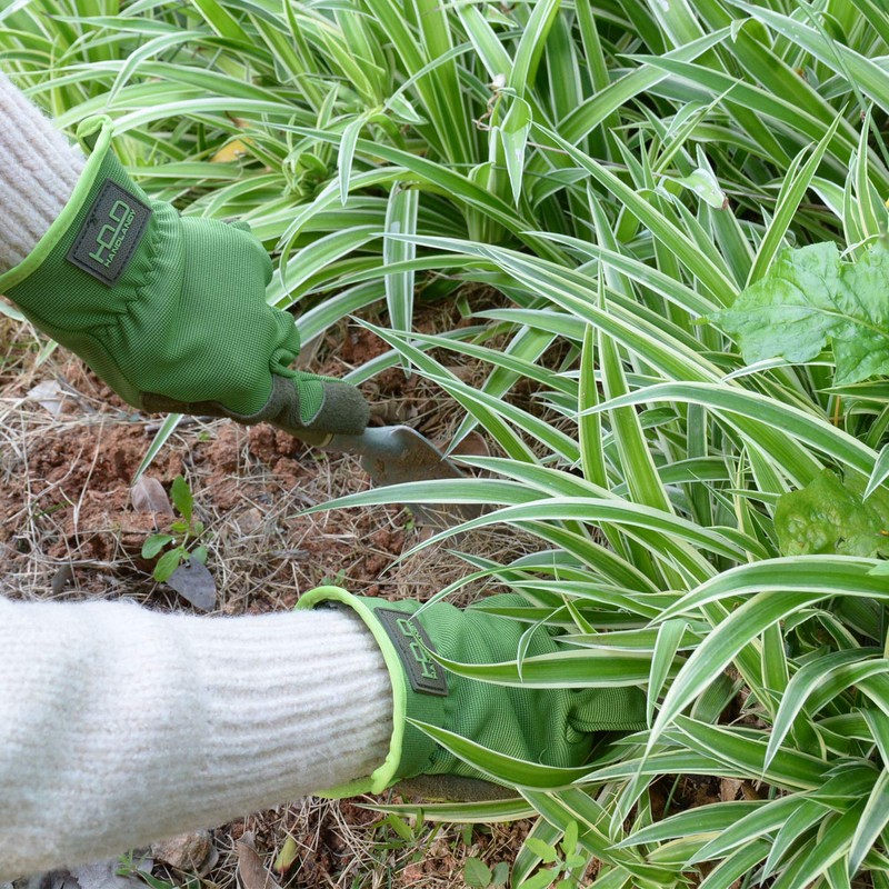 HANDLANDY Leather Gardening Gloves, Utility Work Gloves for Drivers, Mechanics