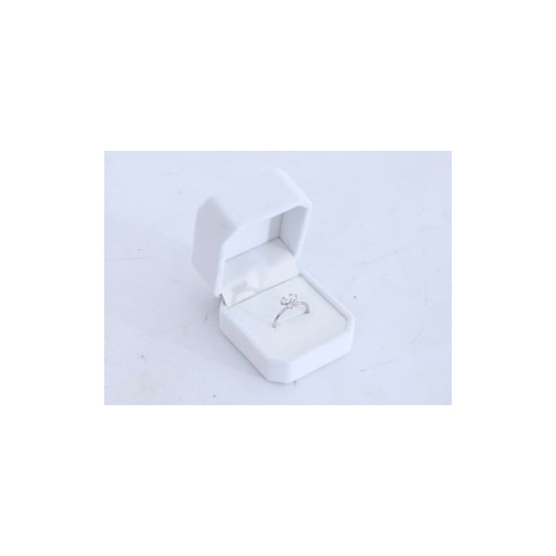 Sndperiexam 1Pc White Elegant Ring Box, Small Jewellery Box for