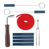 Piano Tuning Set Tool Mutes Wrench Fork Lever Felt Temperament