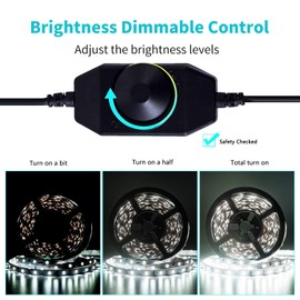 JUNWEN LED Dimmer Switch 12V Dimmable Strip Lights Brightness Controller DC for SMD 2835 3528 5050 5630 Single Color LED Strip