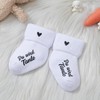 RF&CM Pregnancy announcement, baby socks, white, you will be grandma,