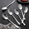 Soup Spoon Stainless Steel Set with 6 Heavy Duty Cutlery