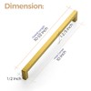 Ravinte 5 Pack 10 Inch Square Cabinet Handles - Brushed