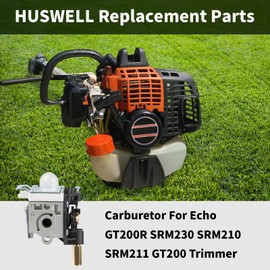 HUSWELL Carburetor Tune Up Kit for Echo GT200R SRM230 SRM210 SRM211 GT200 Trimmer HC-150 HC-151 Hedge Trimmer, Replaces A021000740 A021000741 with Air Filter cover