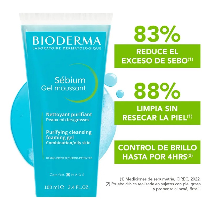 Gel Moussant Limpiador - Bioderma Sébium - 100ml