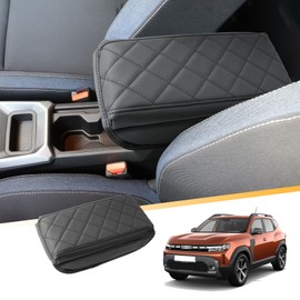 LFOTPP Centre Armrest Armrest Lid Cover Scratch Protection Centre Console Box Cover PU Leather Thicker for Dacia Duster III from 2024 2025 2024 Interior Accessories (Thicker)