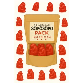 SÖPÖSÖPÖ Scandinavian Treat Pack – Cheeky Monkey Face Gummies – 150g Nordic Candy Bag – Juicy, Colorful & Playful Fruit Gummy Fun soposopo Pack