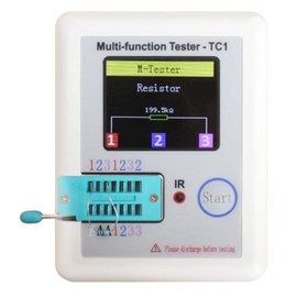 Haskoss Transistor Checker Voltage Checker Diode Transistor Tester 1.8 Inch 160X128 Colorful Display Multi-Function TFT Backlight Transistor LCR-TC1 Tester for Diode Triple Vacuum Tube Capacitors