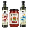 Generic Grove Harissa & Extra Virgin Olive Oil Premium Set - Cold Extracted Olive Oil, 100% Single Origin from Morocco, Polyphenols Rich - 2x 16.9 Fl oz (500ml) bottles & 1x 28 Fl oz Jar