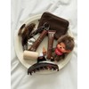 Vegan Fluffy Plumper Keyring 04 Brick Mocha / 비건 플러피