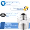 Carvedexquisitely Rv Faucet Adapter,NPT 1/2" to Compression 3/8" Reducer Faucet