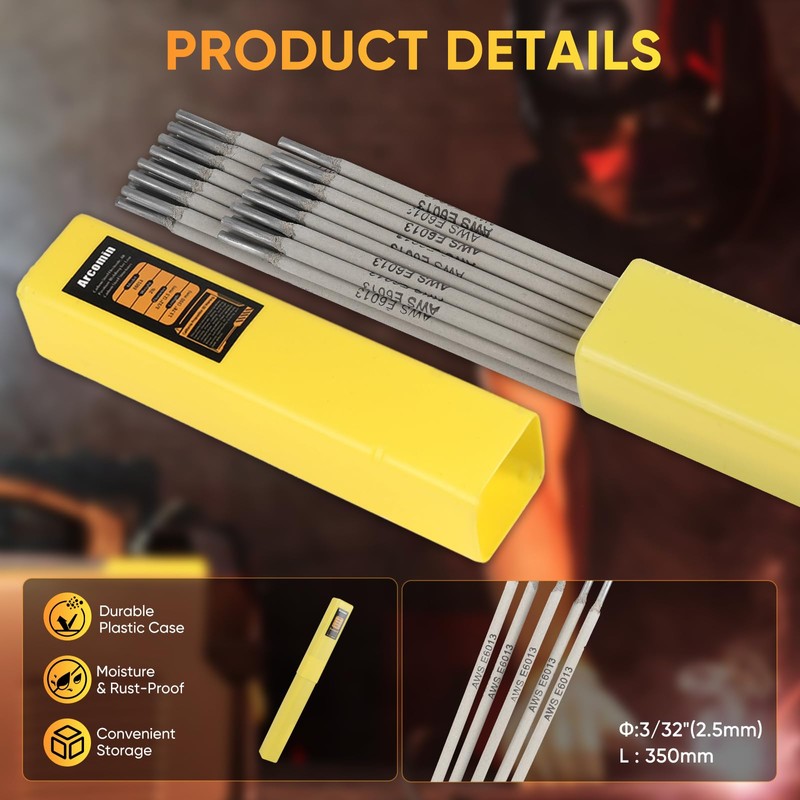 Arcomin E6013 3/32" Welding Rods 2LB - Carbon Steel Stick